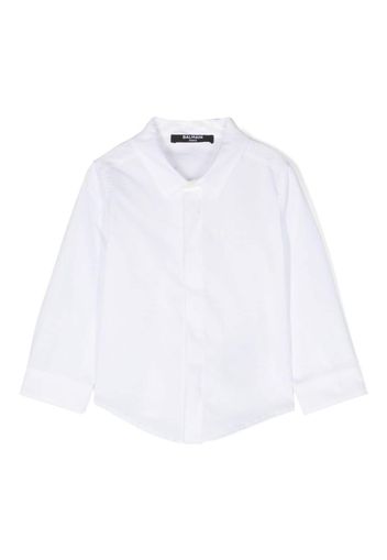 Balmain Kids logo-print organic-cotton shirt - Bianco