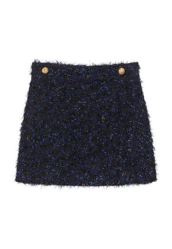 Balmain Kids tweed mini skirt - Blu