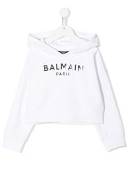 BALMAIN CROPPED DOUBLE-BREASTED COAT