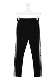 Balmain Kids logo-tape track pants - Nero