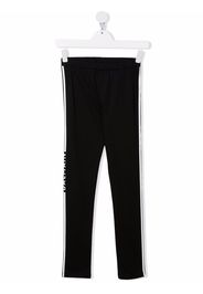 Balmain Kids teen side logo leggings - Nero