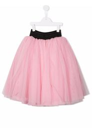 Balmain Kids logo-waistband tutu - Rosa