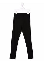 Balmain Kids logo-print stretch-cotton leggings - Nero