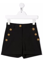 Balmain Kids decorative-button tailored shorts - Nero