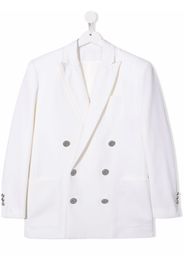 Balmain Kids TEEN double breaste blazer - Bianco