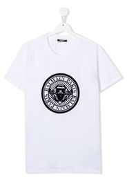 Balmain Kids TEEN logo-print cotton T-shirt - Bianco