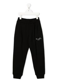 Balmain Kids logo-print cotton track-pants - Nero