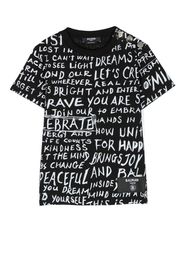 Balmain Kids cotton graphic-print T-shirt - Nero