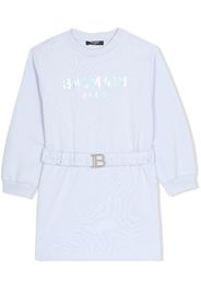 Balmain Kids Abito con stampa - Blu