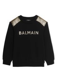 Balmain Kids Felpa con stampa - Nero