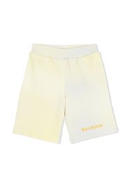 Balmain Kids Shorts con fantasia tie-dye - Toni neutri