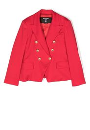 Balmain Kids double-breasted wool blazer - Rosso