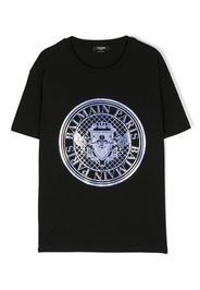 Balmain Kids logo-print short-sleeved T-shirt - Nero