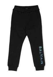 Balmain Kids logo-print cotton track pants - Nero