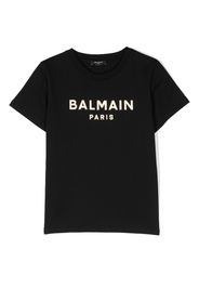 Balmain Kids logo-print cotton T-shirt - Nero