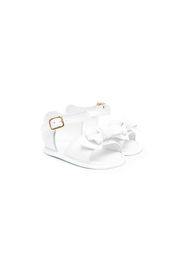 Balmain Kids bow-detail flat sandals - Bianco