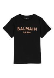 Balmain Kids logo-print cotton T-shirt - Nero