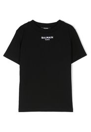 Balmain Kids logo-embroidered cotton T-shirt - Nero