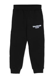 Balmain Kids Pantaloni sportivi con stampa - Nero