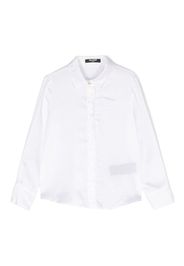 Balmain Kids jacquard logo-motif shirt - Bianco