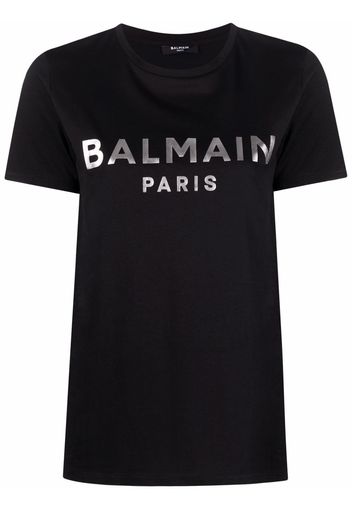 Balmain logo-print short-sleeve T-shirt - Nero