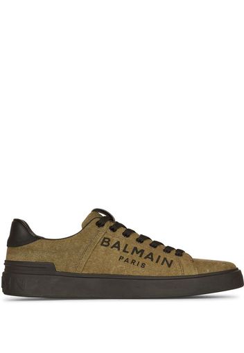 Balmain Sneakers B-Court con stampa - Verde