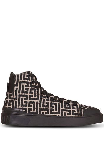 Balmain Monogram hi-top sneakers - Nero