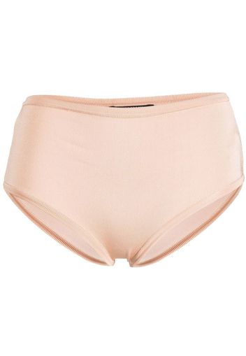 Balmain fine-ribbed mid-rise briefs - Toni neutri