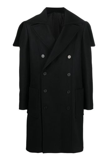 Balmain double breasted wool coat - Nero