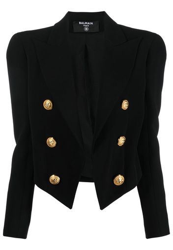 Balmain peak-lapels fitted jacket - Nero