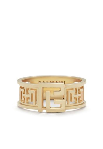 Balmain Anello Labyrinth Frieze in oro giallo 18kt