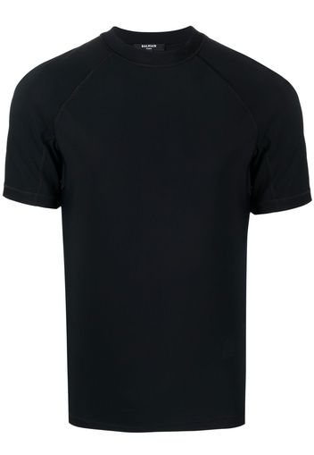 Balmain logo crew-neck T-shirt - Nero