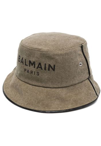 Balmain logo-print bucket hat - Verde