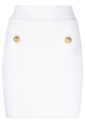 Balmain knitted mini skirt - Bianco