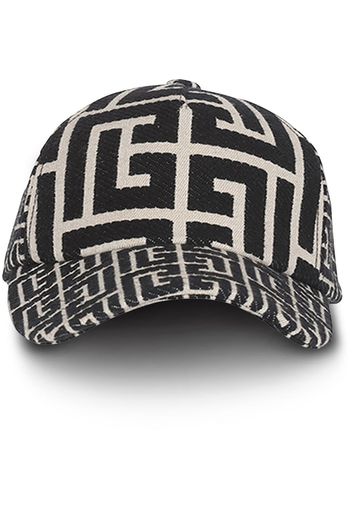 Balmain monogram jacquard cap - Nero