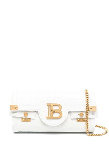 Balmain logo-plaque satchel bag - Bianco