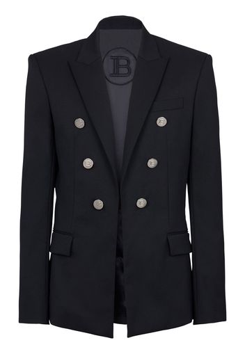 Balmain Giacca con bottoni goffrati - Nero