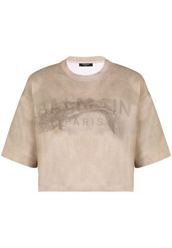 Balmain T-shirt con effetto vissuto - Toni neutri