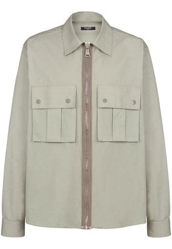 Balmain Camicia con zip - Toni neutri