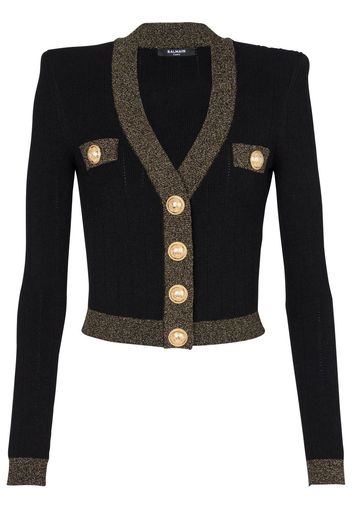 Balmain Cardigan con bottoni - Nero