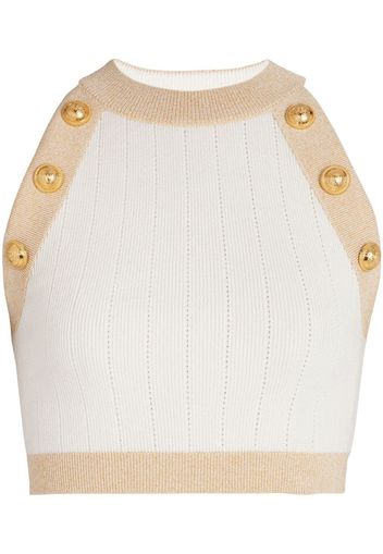 Balmain Top a coste crop - Toni neutri