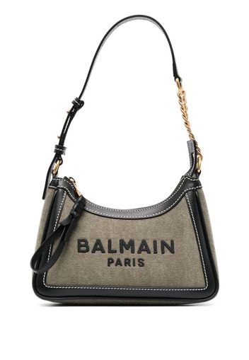 Balmain logo-print Barmy shoulder bag - Verde