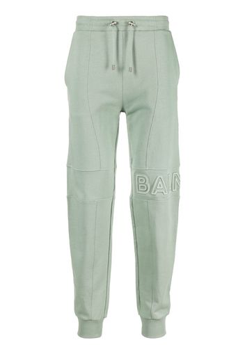 Balmain Pantaloni sportivi goffrati - Verde