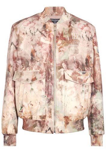 Balmain Bomber con stampa - Toni neutri