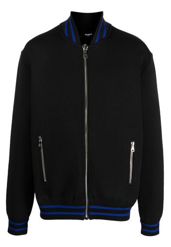 Balmain zipped knit jumper - Nero