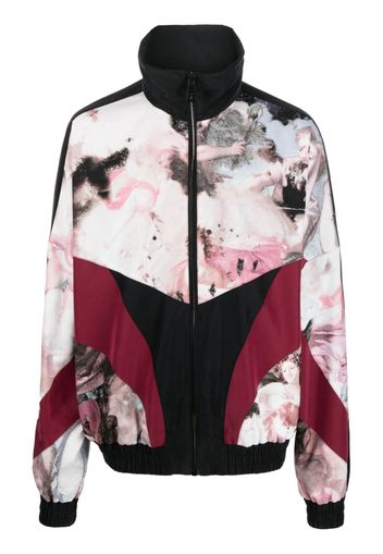 Balmain pastel print panelled jacket - Nero