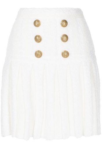 Balmain Minigonna plissettata - Bianco