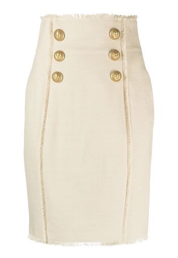 Balmain high-waisted skirt - Toni neutri