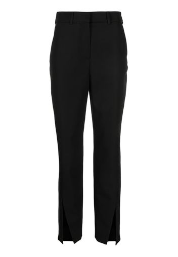 Balmain slit-detail wool trousers - Nero