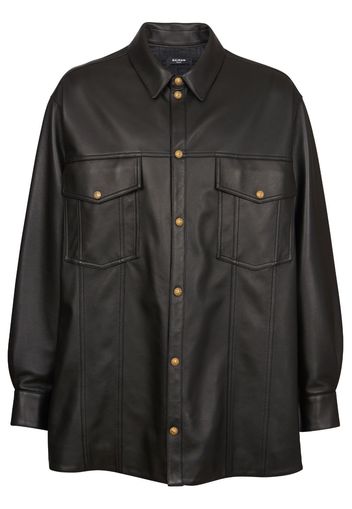 Balmain Giacca-camicia Lion - Nero